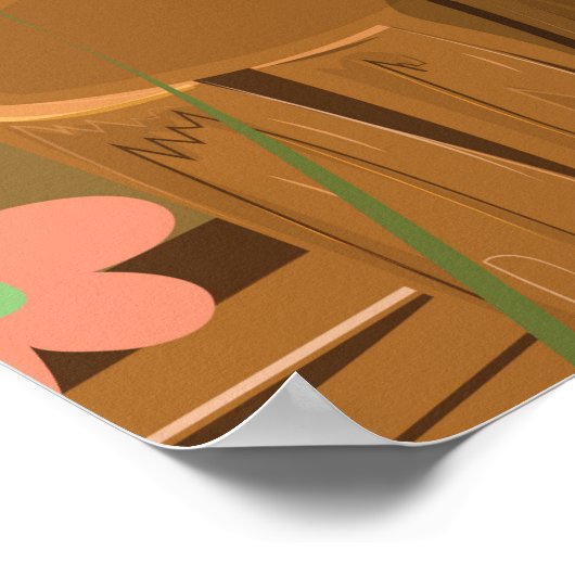 アテネのアクロポリスギリシャ旅行ポスター。 ポスター (角)