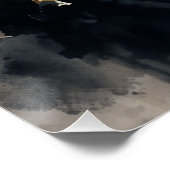 アテネのアクロポリス、油と水彩画 ポスター (コーナー)