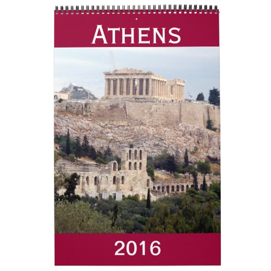 アテネのギリシャ語2016年 カレンダー (カバー)