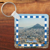 アテネのパノラマ、旅行 キーホルダー (正面)