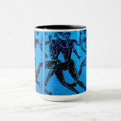 アテネのマラソンの青写真 マグカップ (中央)