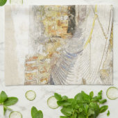 アテネの古代劇場ギリシャのキッチンタオル キッチンタオル (折り畳み)