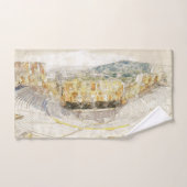 アテネの古代劇場ギリシャのバスタオルセット バスタオルセット (ハンドタオル)