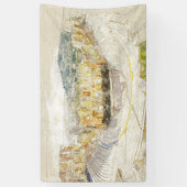 アテネの古代劇場ギリシャのバナー – 旅行 横断幕 (縦)