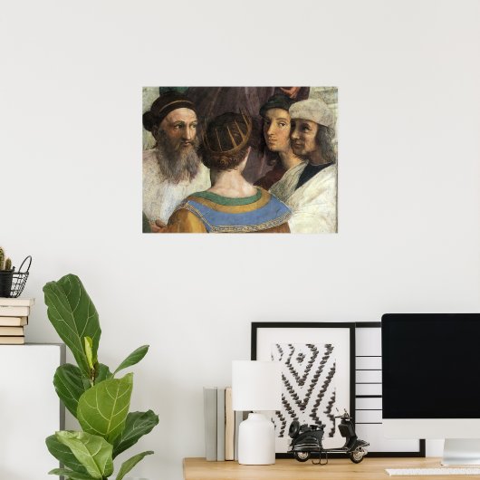 アテネの学校バイラファエル，ヴィンテージルネッサンス ポスター (ホームオフィス)