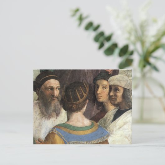 アテネの学校バイラファエル，ヴィンテージルネッサンス ポストカード (スタンド正面)