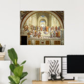 アテネの学校フレスコbyラファエロ・サンツィオ ポスター (ホームオフィス)