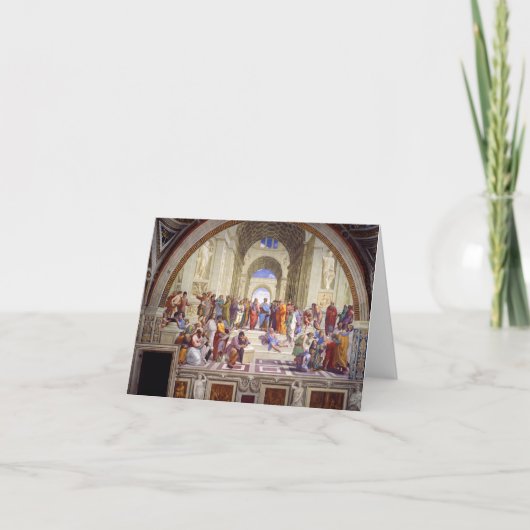 アテネの学校,スタンザデッラ・セグナチュラから サンキューカード (正面)