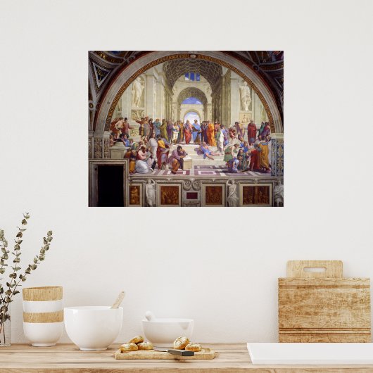 アテネの学校，スタンザデッラ・セグナチュラから ポスター (キッチン)