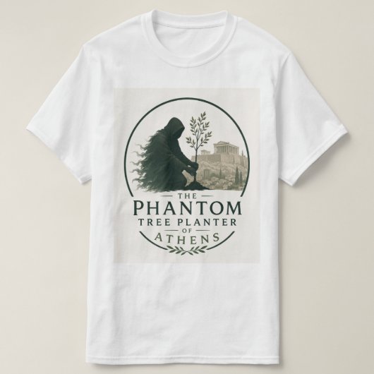 アテネの幽霊の植樹人 Tシャツ (デザイン正面)