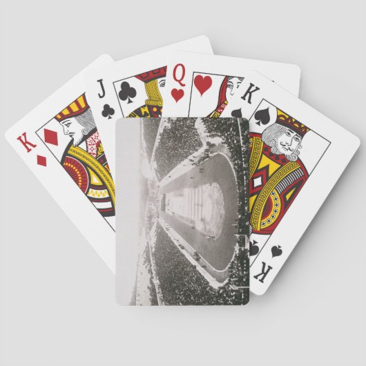 アテネの最初の公式のオリンピック大会の眺め トランプ (裏面)