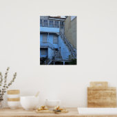 アテネの青い階段 ポスター (キッチン)