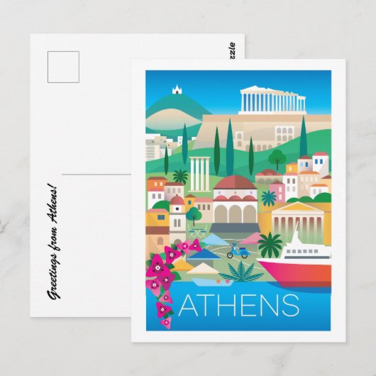 アテネはがき ポストカード (正面/裏面)