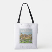 アテネへの旅行ポスター トートバッグ (裏面)