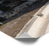 アテネを見下ろすアクロポリス古代遺跡 ポスター (角)