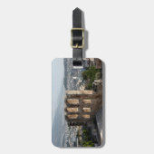 アテネを見下ろすアクロポリス古代遺跡 ラゲッジタグ (正面縦)