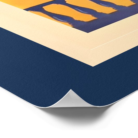 アテネを訪問ギリシャ、ヴィンテージ旅行のポスター。 ポスター (角)