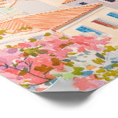 アテネギリギグアッシュ絵を描イラストレーション旅行 ポスター (角)