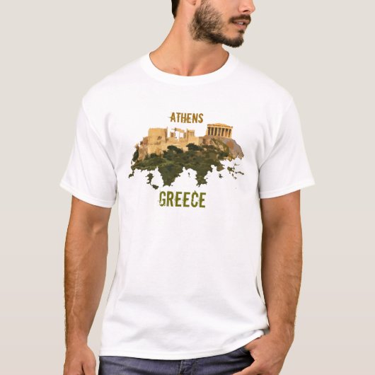 アテネギリシャのギリシャ人のワイシャツ Tシャツ (正面)
