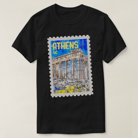 アテネギリシャのビジターギリシャの恋人パルテノン寺院 Tシャツ (デザイン正面)