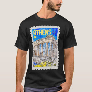 アテネギリシャのビジターギリシャの恋人パルテノン寺院 Tシャツ