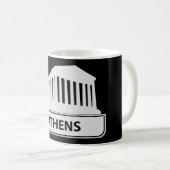 アテネギリシャのマグ コーヒーマグカップ (正面右)