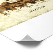 アテネギリシャの街並み ポスター (角)