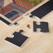 アテネギリシャパルテノントラベルアートヴィンテージ ジグソーパズル (側面)