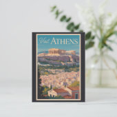 アテネギリシャパルテノントラベルアートヴィンテージ ポストカード (スタンド正面)