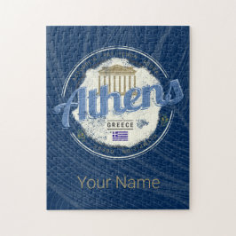 アテネギリシャレトロアクロポリスヴィンテージ土産 ジグソーパズル