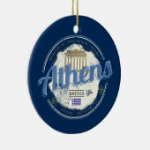 アテネギリシャレトロアクロポリスヴィンテージ土産 セラミックオーナメント (右)