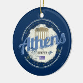 アテネギリシャレトロアクロポリスヴィンテージ土産 セラミックオーナメント (左)