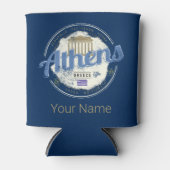 アテネギリシャレトロアクロポリスヴィンテージ土産 缶クーラー (正面)