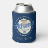 アテネギリシャレトロアクロポリスヴィンテージ土産 缶クーラー (缶裏面)