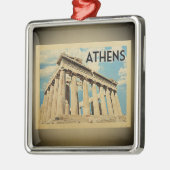 アテネギリシャヴィンテージトラベルオーナメント メタルオーナメント (左)