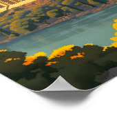 アテネギリシャヴィンテージ有名なトラベルプレイス ポスター (角)