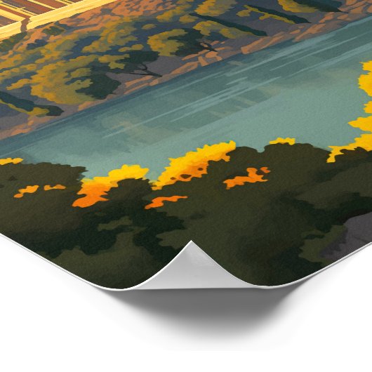 アテネギリシャヴィンテージ有名なトラベルプレイス ポスター (角)