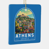 アテネギリシャ旅行アートヴィンテージ セラミックオーナメント (右)