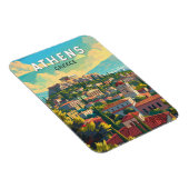 アテネギリシャ旅行アートヴィンテージ マグネット (右側)