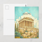 アテネギリシャ旅行 ポストカード (正面/裏面)
