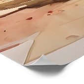 アテネギリシャ水彩画 ポスター (角)