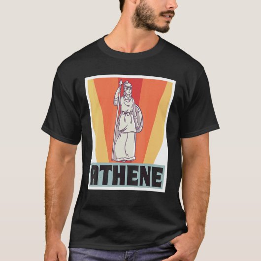 アテネギリシャ神ギリシャ神話古代ギリシャ Tシャツ (正面)
