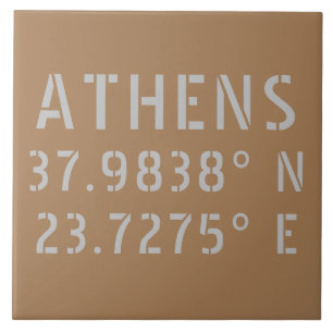 アテネギリシャ緯度経度 タイル