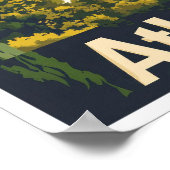 アテネギリシャ美術ヴィンテージトラベルイラストレーション ポスター (角)