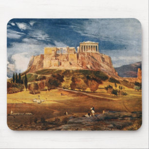 アテネギリシャ色の景色のアクロポリス マウスパッド
