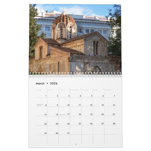 アテネギリシャ2021旅行カレンダー カレンダー (3月 2026)