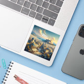 アテネギリシャ3インチビニールステッカー シール (ノートパソコンとiPhone)