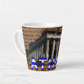 アテネギリシャ カフェラテマグ (左アングル)
