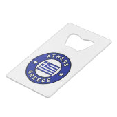 アテネギリシャ クレジットカード栓抜き (正面アングル)