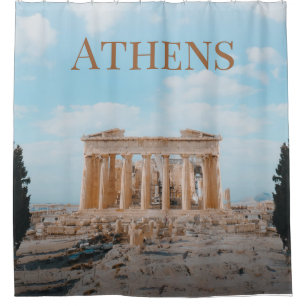 アテネギリシャ シャワーカーテン